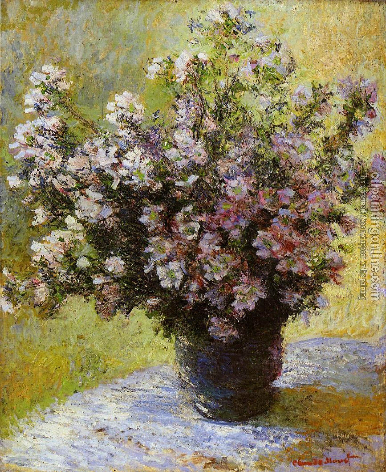 Monet, Claude Oscar - Bouquet of Mallows